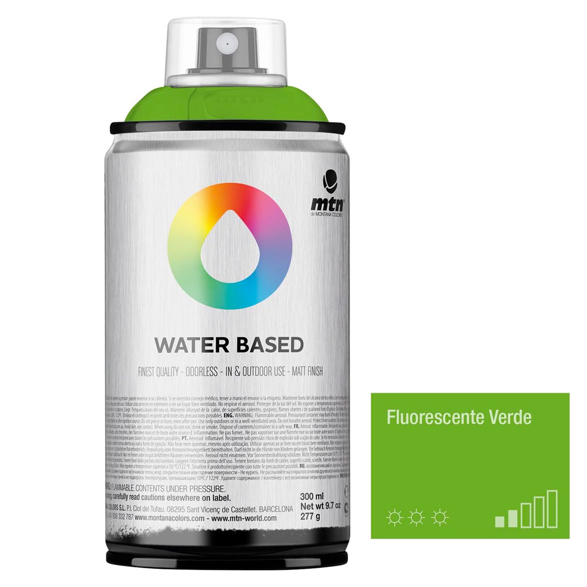 MONTANA COLORS - Spray Multiusos Verde Fluorescente 300ml