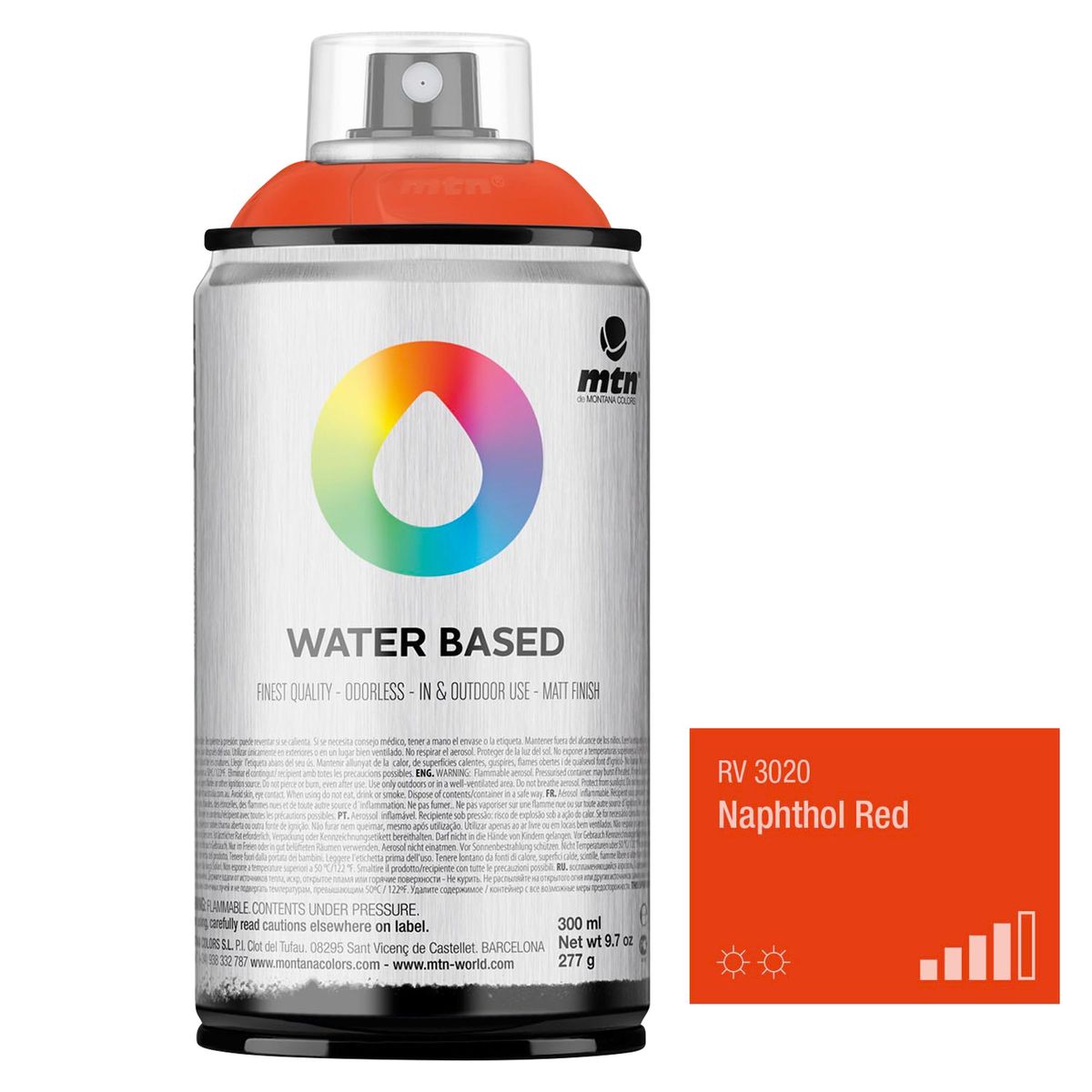 Spray Multiusos Rojo Claro 300ml, marca MONTANA COLORS - Foto Principal