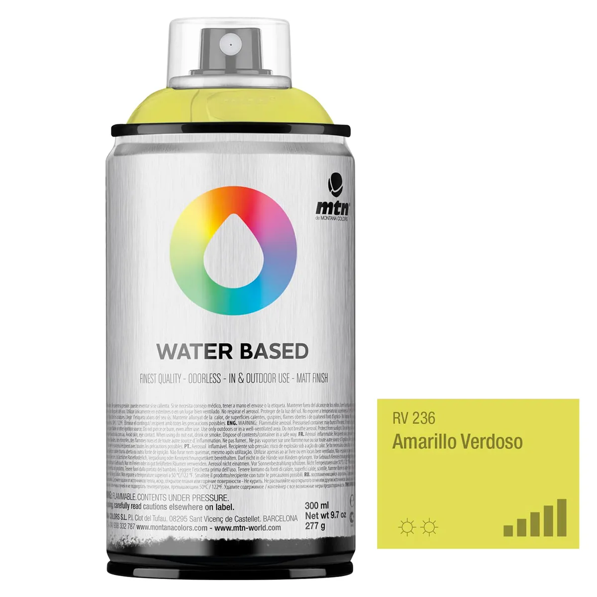 MONTANA COLORS - Water Based 300ml Amarillo Verdoso