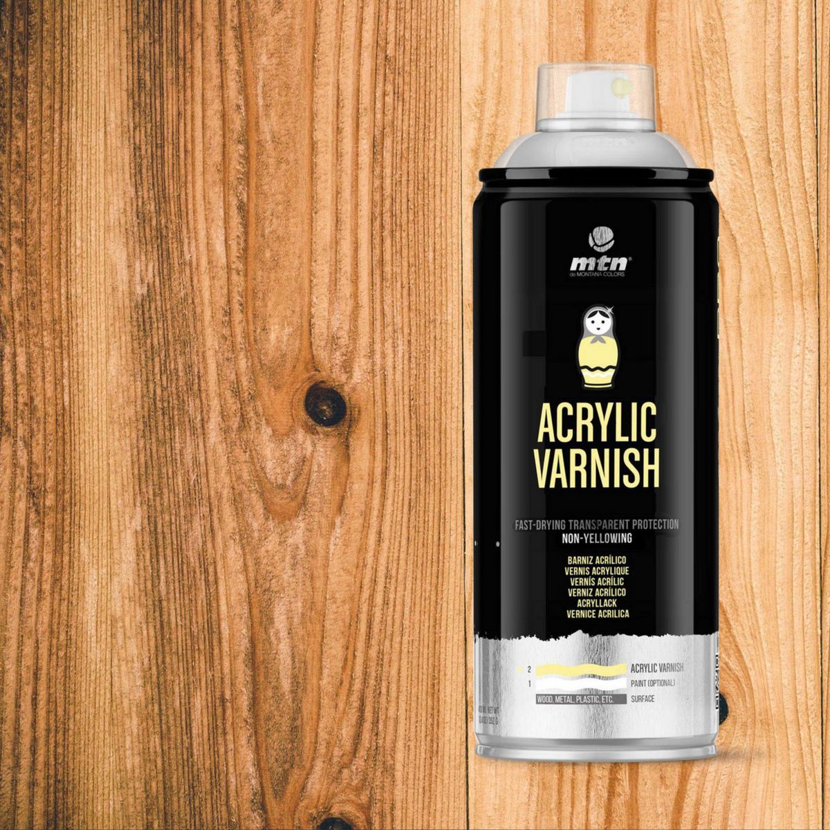 MONTANA COLORS - Spray Wáter Based Barniz Mate 300ml