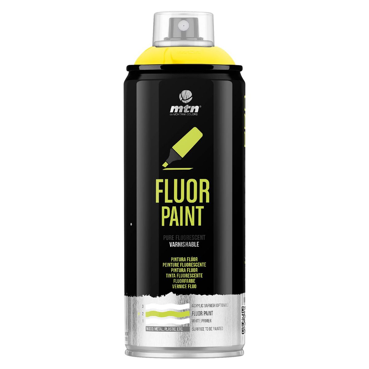 MONTANA COLORS - Spray Multiusos Pro Flúor Amarillo 400ml