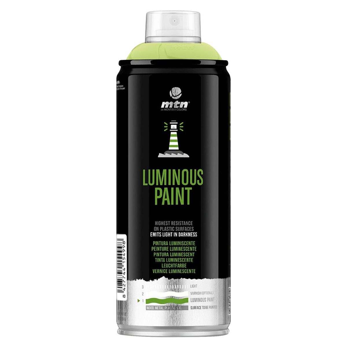 MONTANA COLORS - Spray Multiusos Luminiscente Gris 400ml