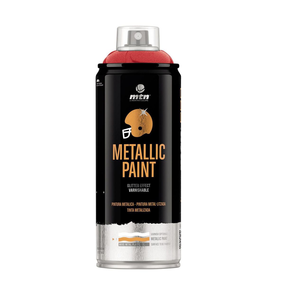 MONTANA COLORS - Spray Pintura Metálica Roja 400ml