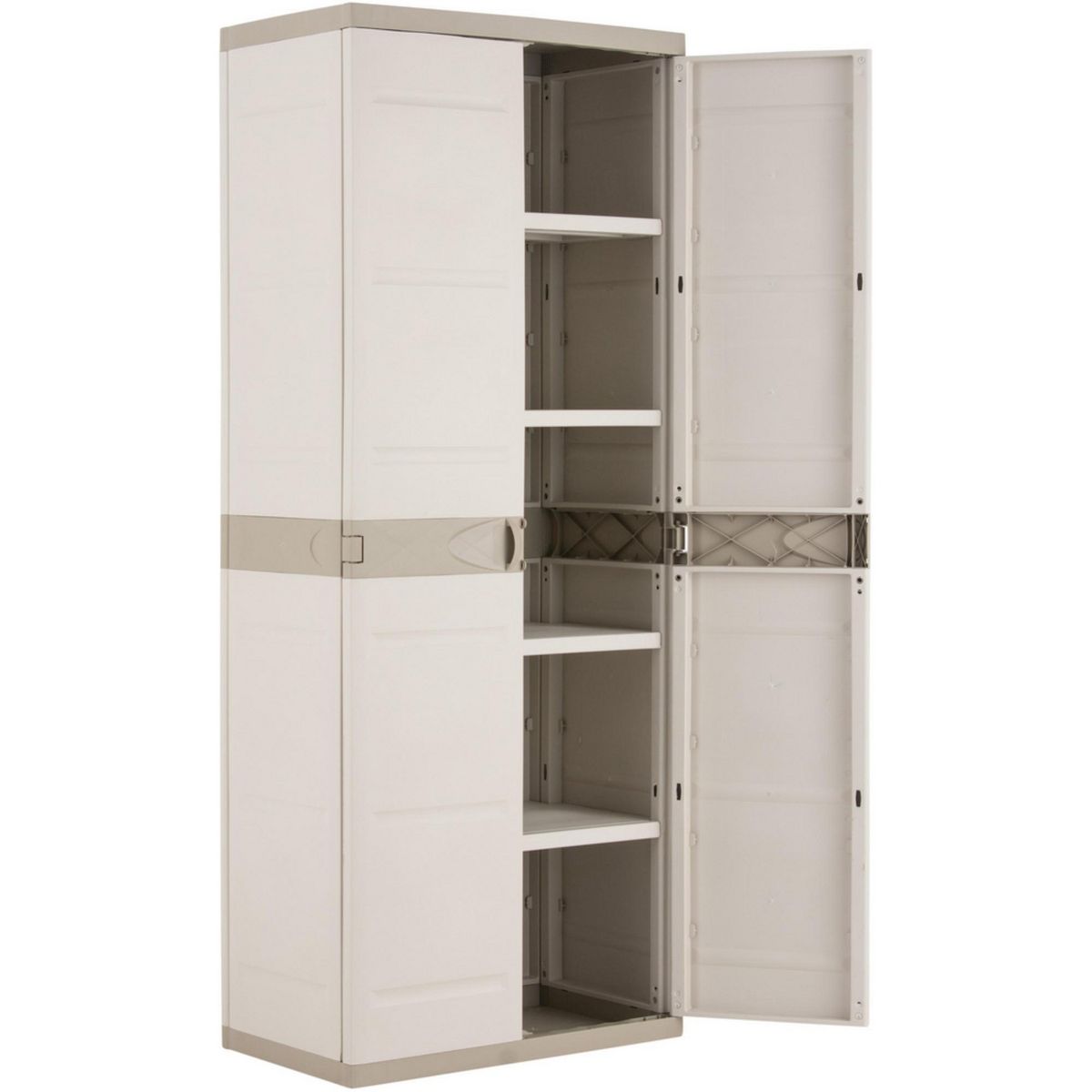JUST HOME COLLECTION - Armario de Plástico Titanium 70x44x176cm Beige