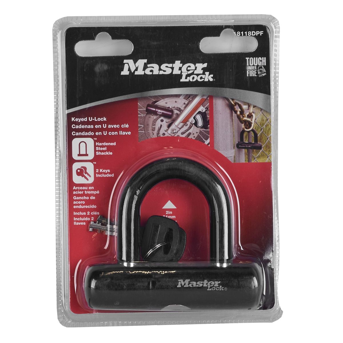 MASTERLOCK - Candado para Bicicletas Masterlock 10 cm