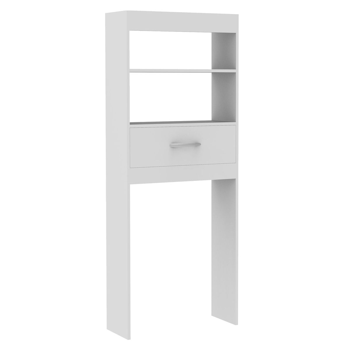 MADESA - Mueble de Baño Organizador sobre Inodoro Blanco Dos Repisas Un Cajón