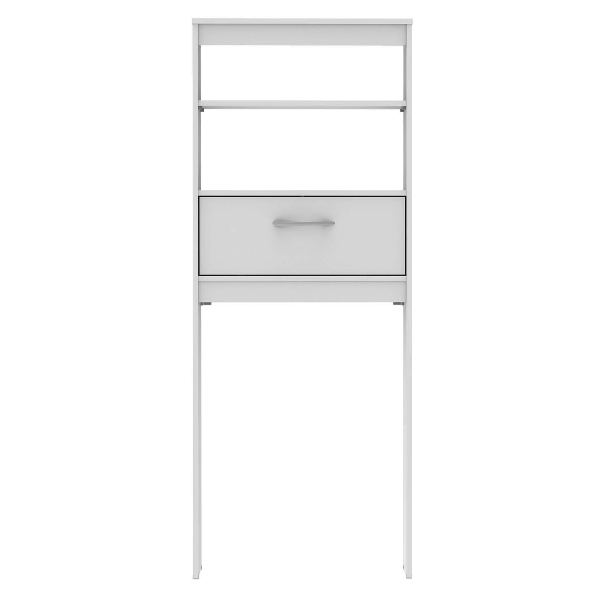 MADESA - Mueble de Baño Organizador sobre Inodoro Blanco Dos Repisas Un Cajón