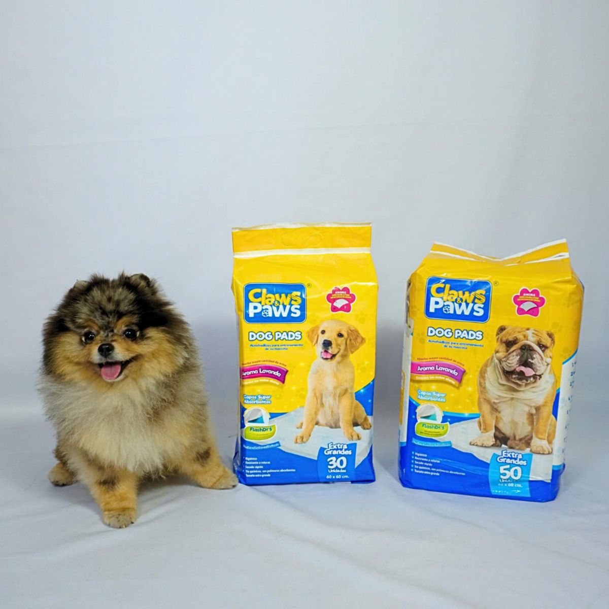 CLAWS & PAWS - Pañal para Perros 30 unidades Tela Impermeable Blanco