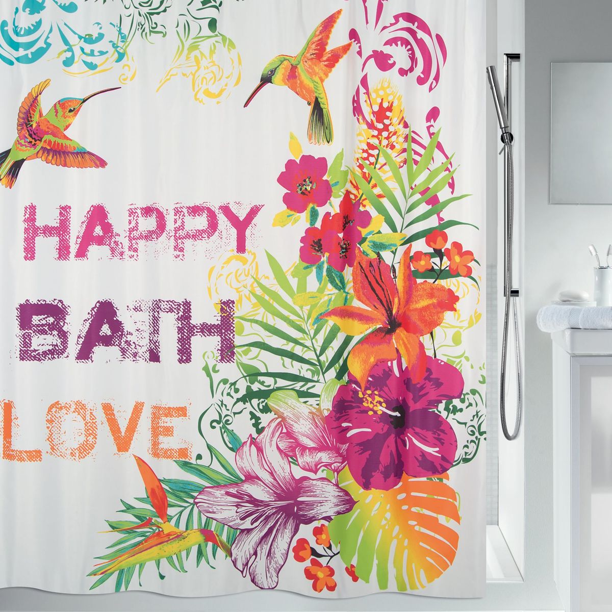 SPIRELLA - Cortina de Baño Formentara 180x200cm