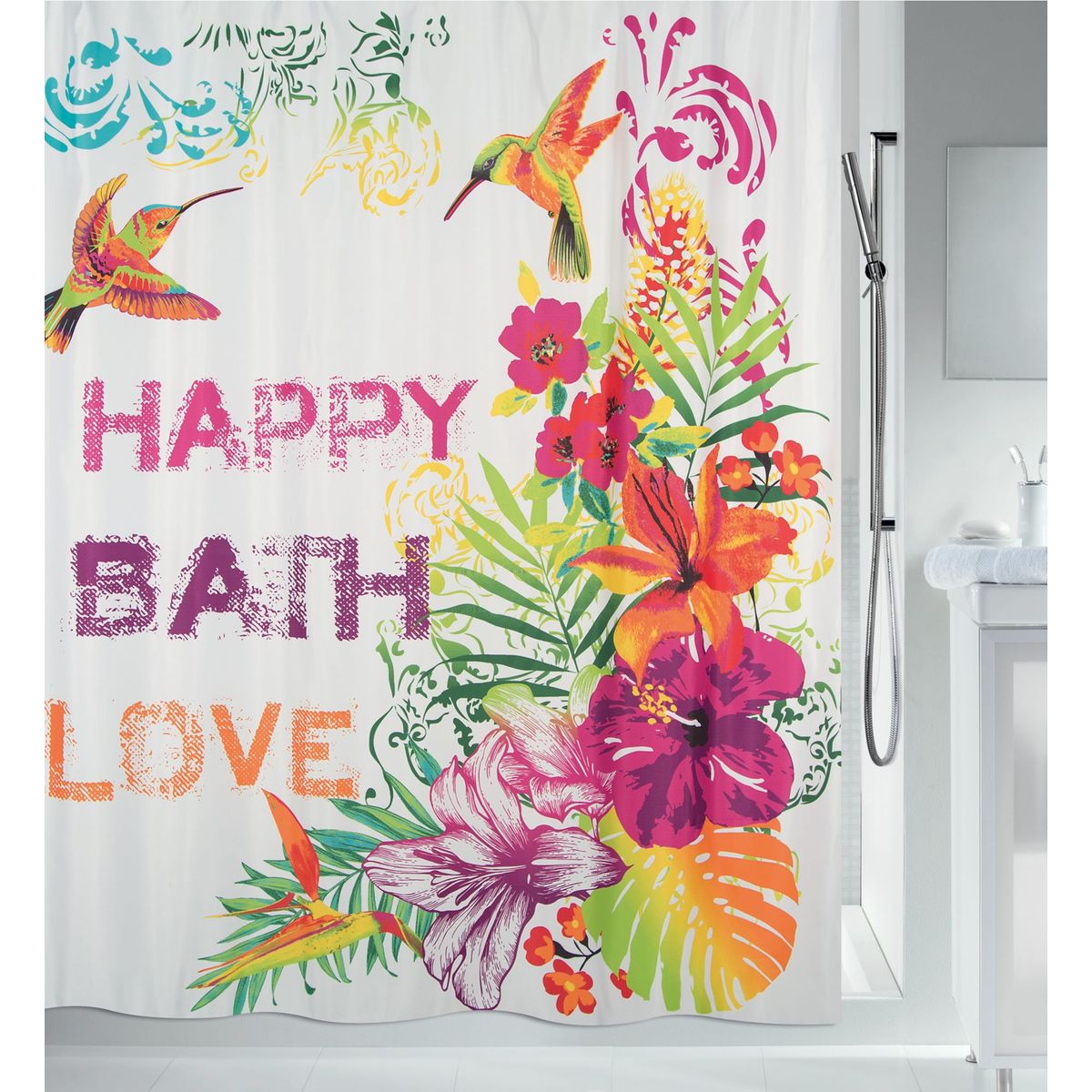 SPIRELLA - Cortina de Baño Formentara 180x200cm