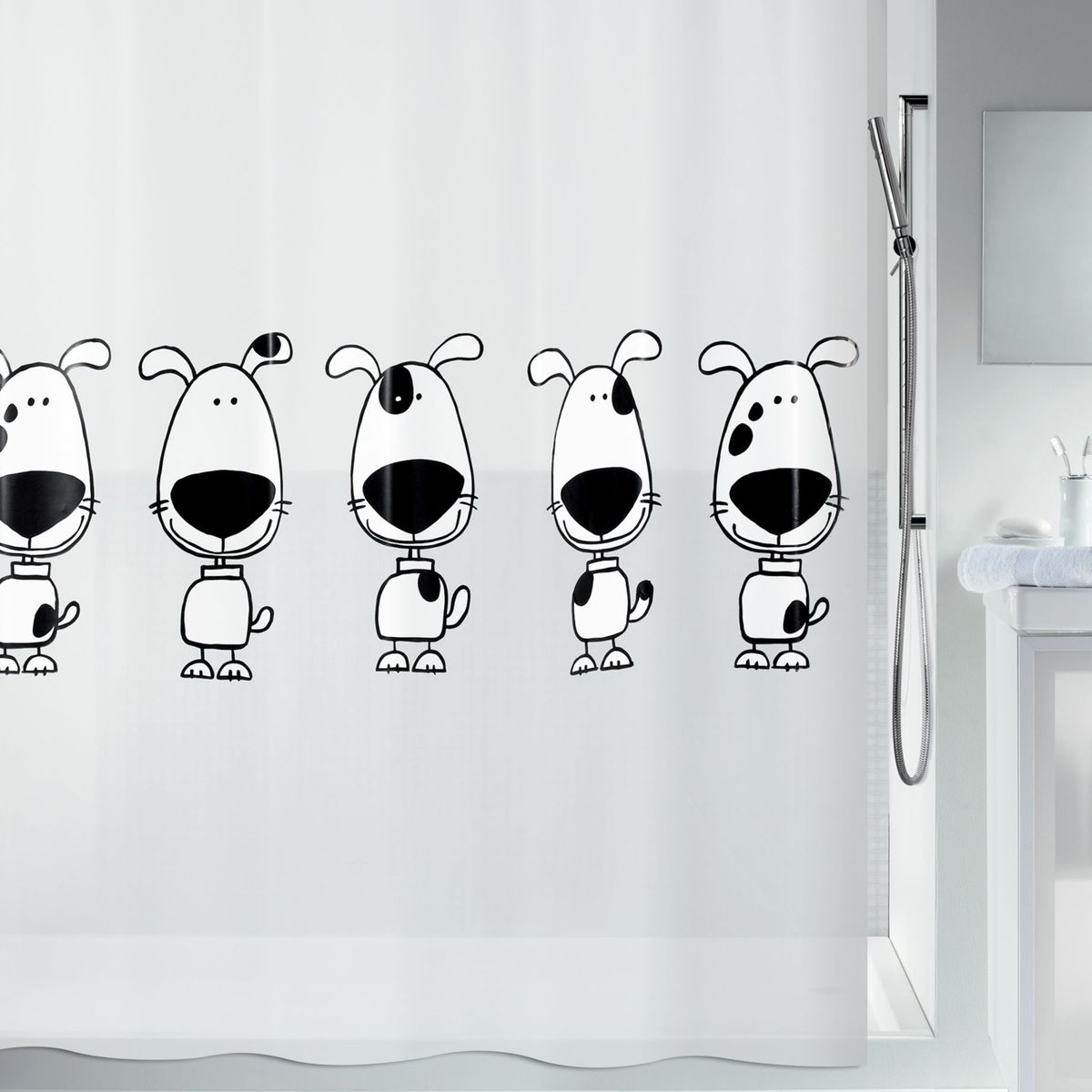 SPIRELLA - Cortina de Baño Beagle 180X200