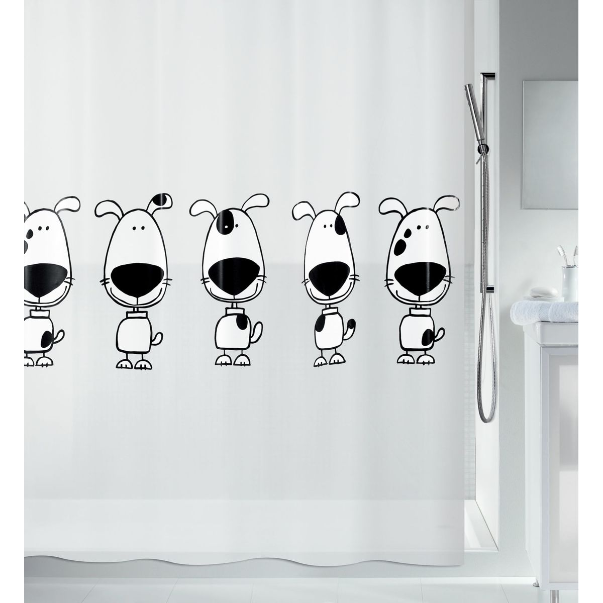 SPIRELLA - Cortina de Baño Beagle 180X200