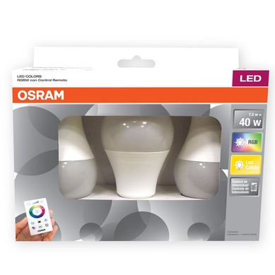 Pack x3 Foco LED Rgb 7.5w + Control