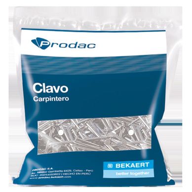Clavo 1 1/2Pulgadas x 1.5 mm Carpintero con Cabeza 250 gr