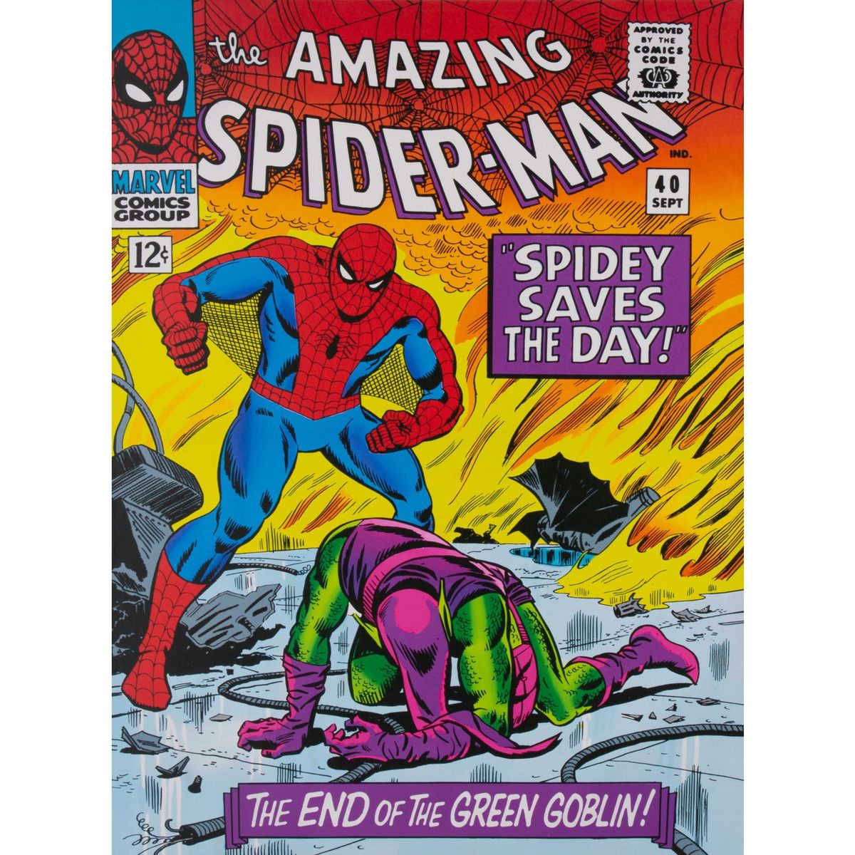 MARVEL - Canva Spiderman Green 60x80cm