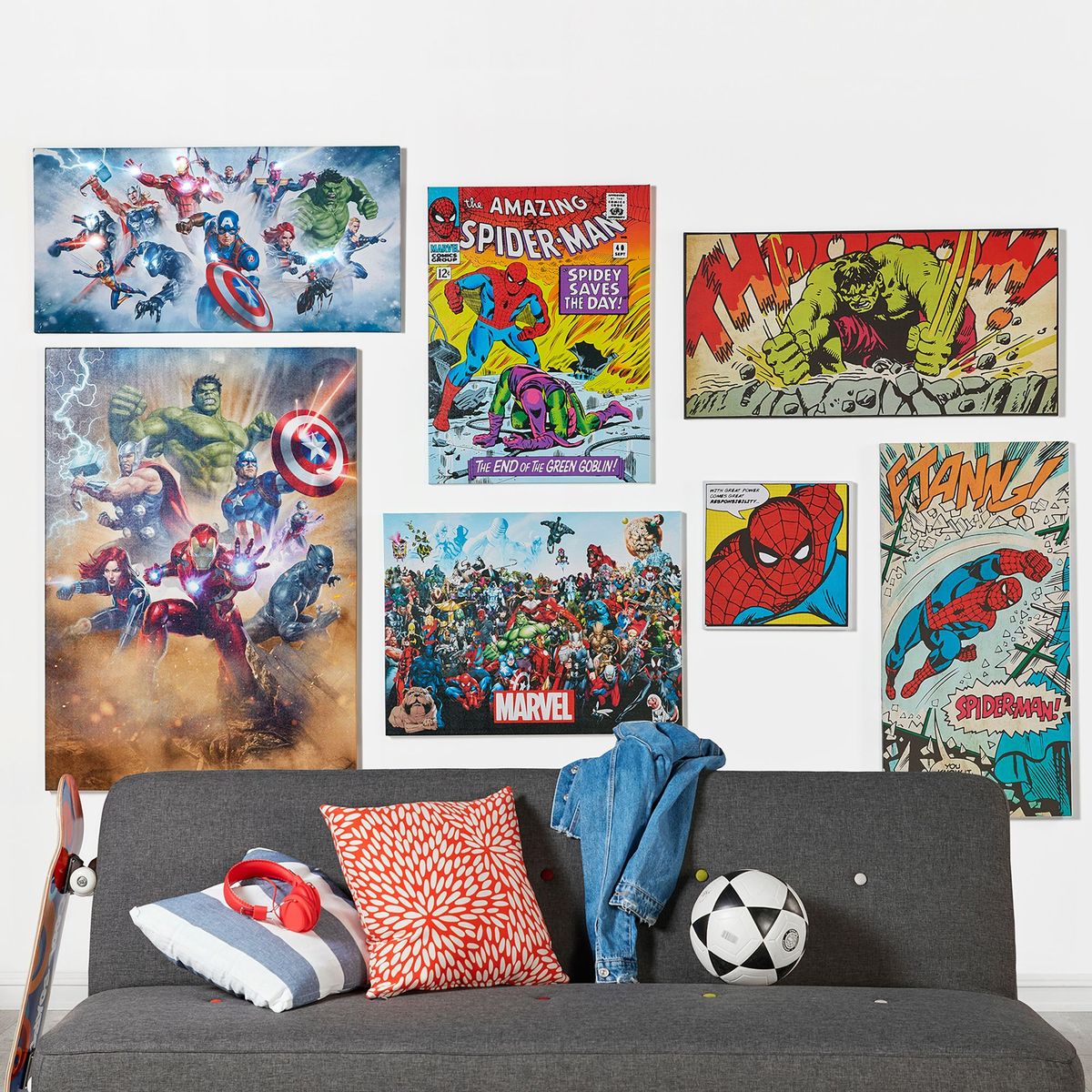 MARVEL - Canva Spiderman Green 60x80cm