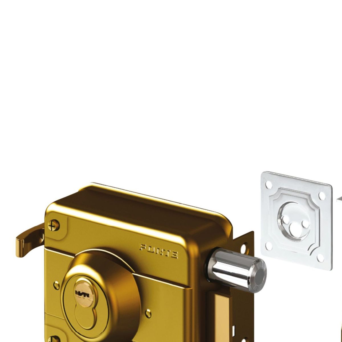 FORTE - Cerradura Blindada AS-2040 Dorado Forte