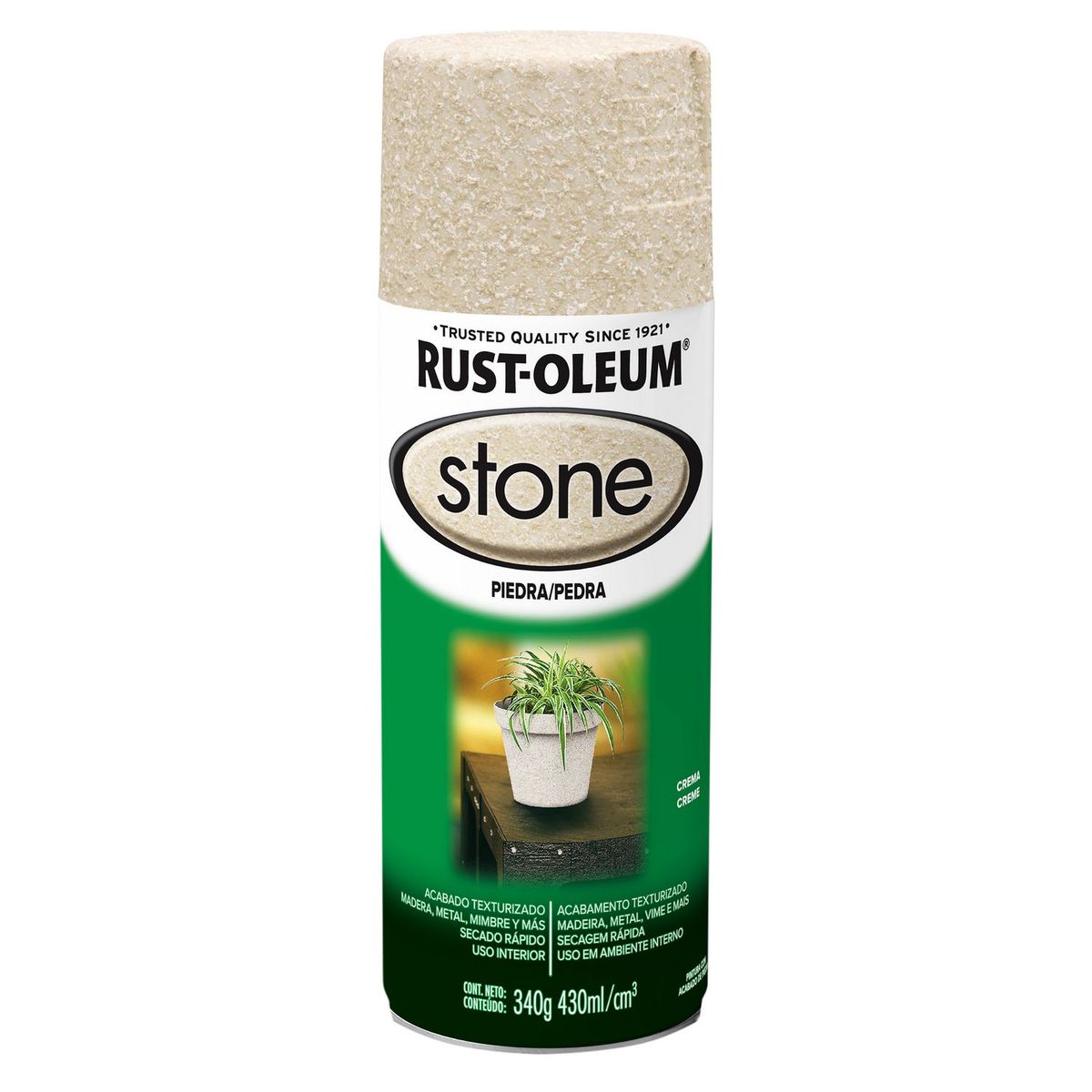 RUST OLEUM - Aerosol Acabado Piedra Crema 340 Gr .