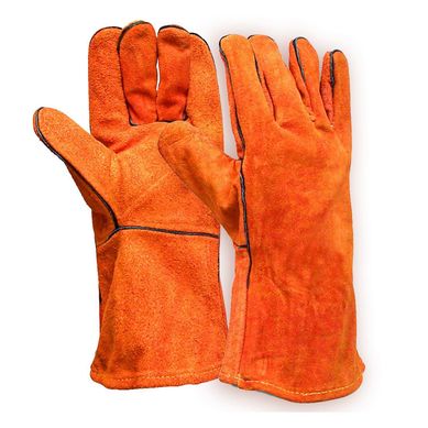 Guantes de Seguridad de Cuero para Soldar Naranja