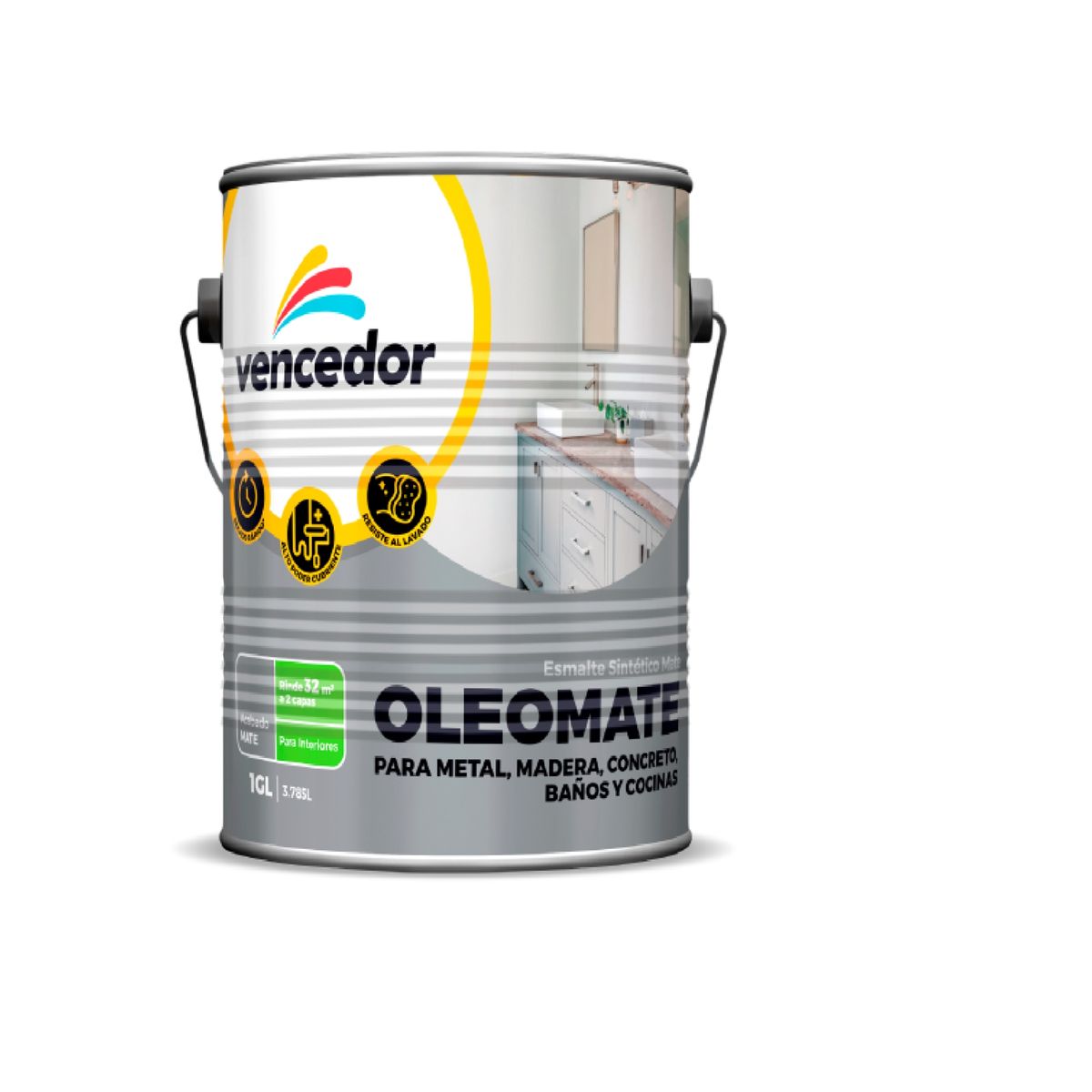 VENCEDOR - Esmalte Sintético Oleomate Tint 1 gl