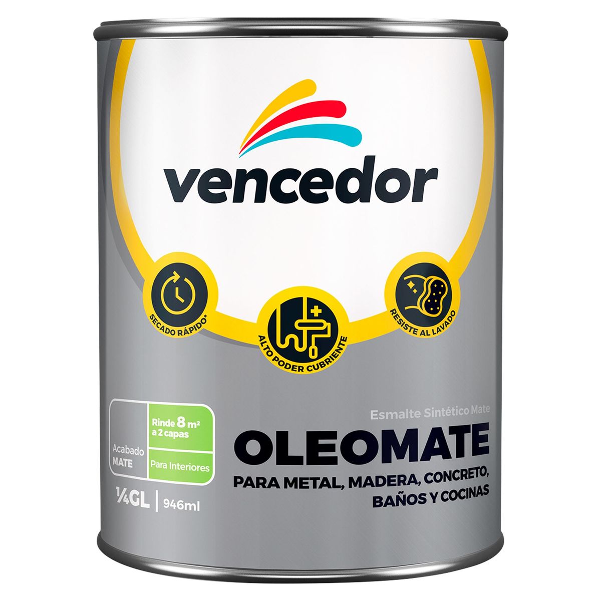 VENCEDOR - Esmalte Sintético Oleomate Deep 1/4GL