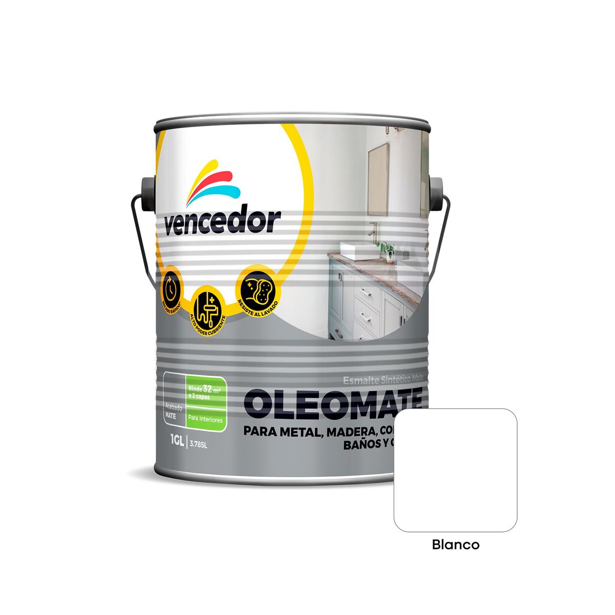 VENCEDOR - Esmalte Sintético Oleomate Deep 1GL