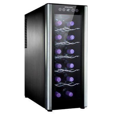 Vinera Electrolux para 12 Botellas ERW122XAMB Negro
