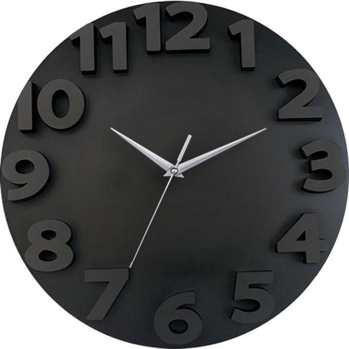 JUST HOME COLLECTION - Reloj de Pared 3D Go 50cm Negro