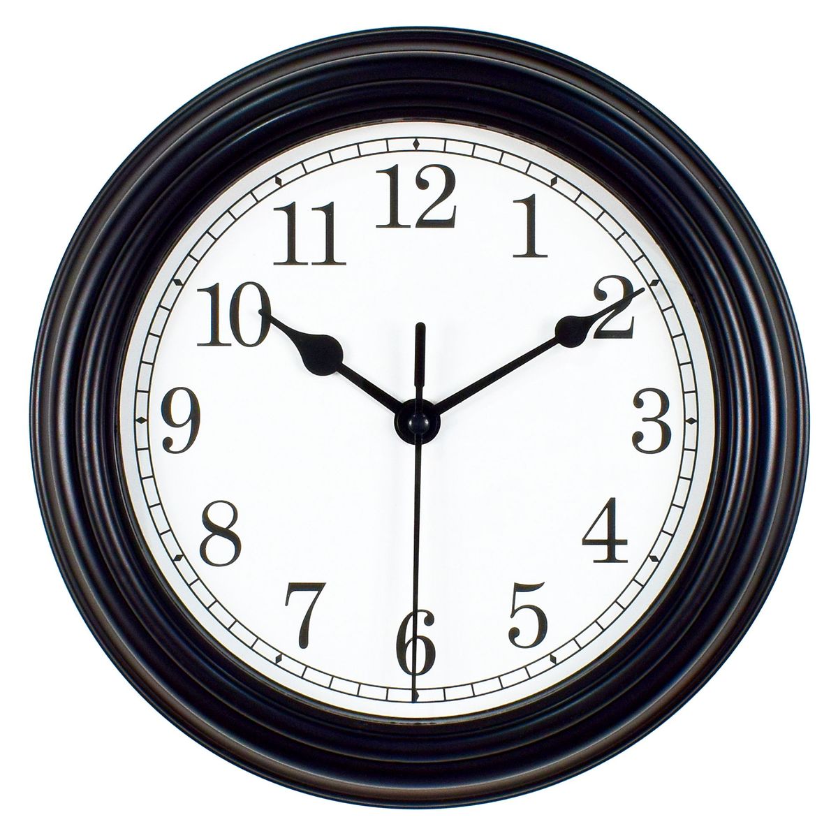 CASA BONITA - Reloj de Pared Antique 22cm Negro y Blanco