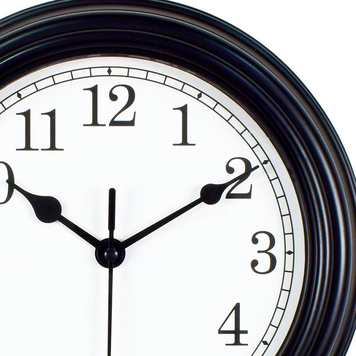 CASA BONITA - Reloj de Pared Antique 22cm Negro y Blanco