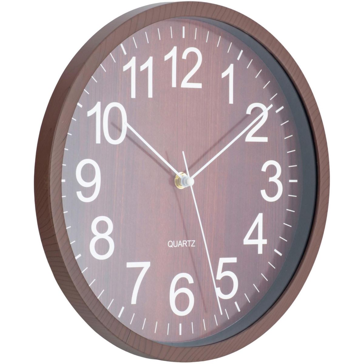 JUST HOME COLLECTION - Reloj de Pared Wooden 29cm Oscuro