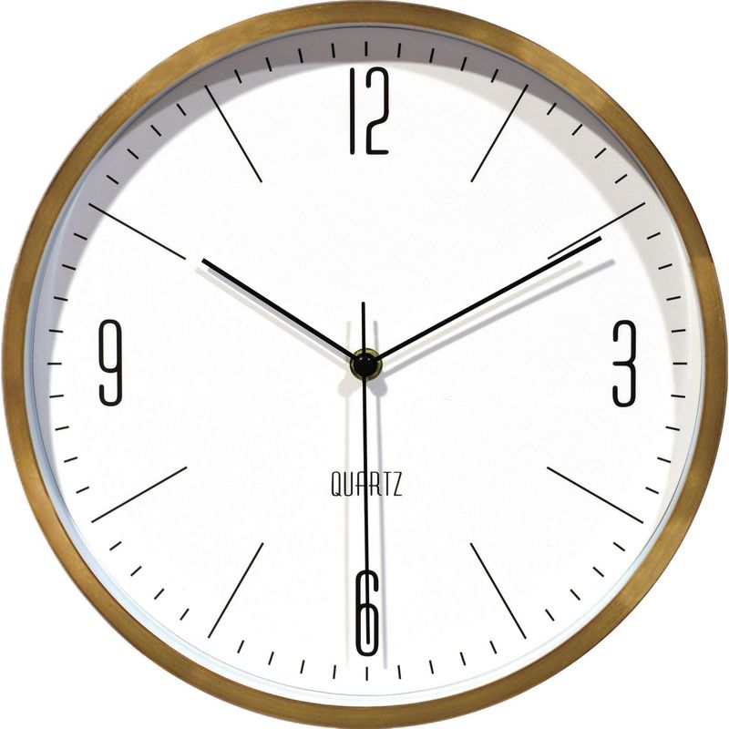 JUST HOME COLLECTION - Reloj de Pared Classic 30x30cm Dorado
