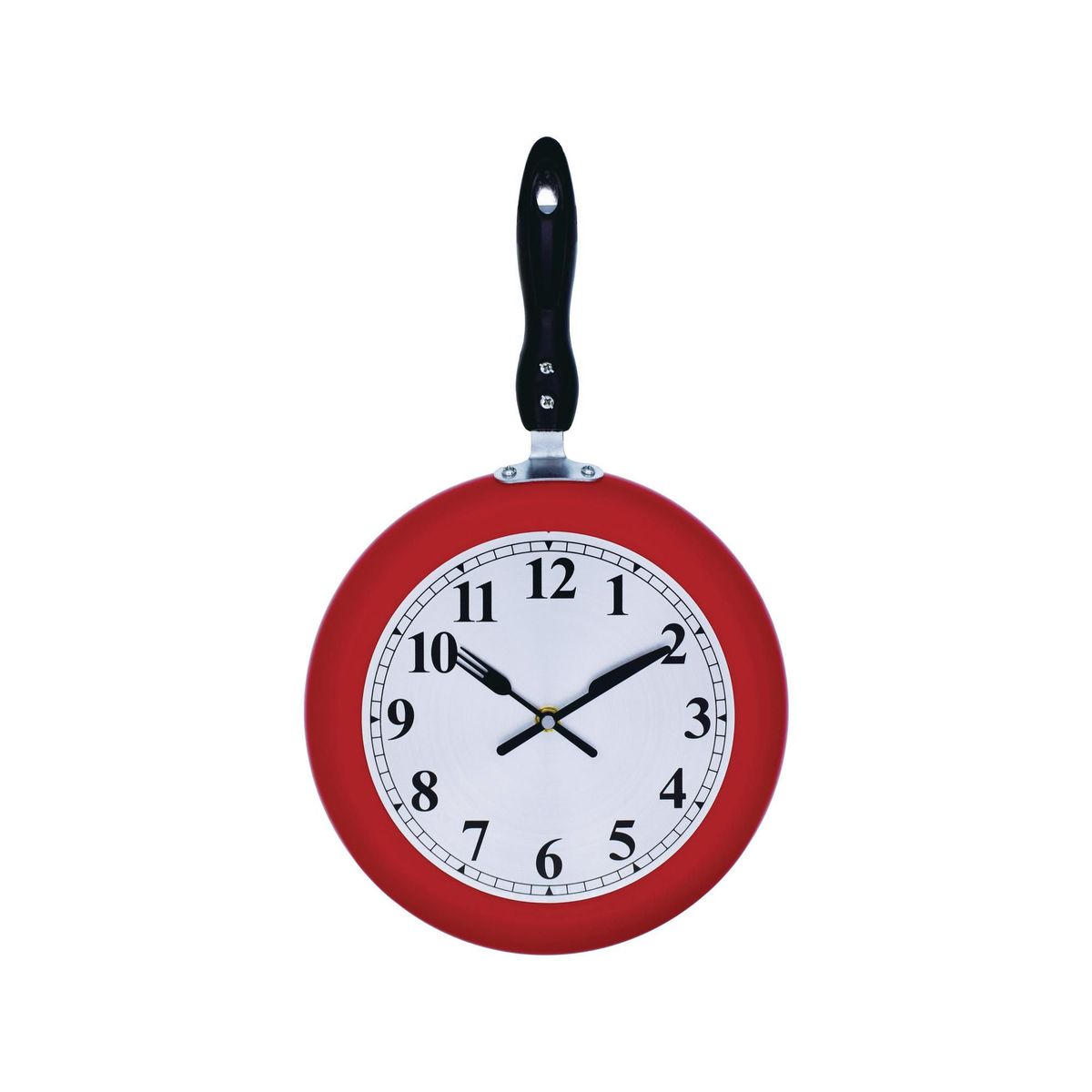 JUST HOME COLLECTION - Reloj de Pared Sartén Rojo 34x45cm