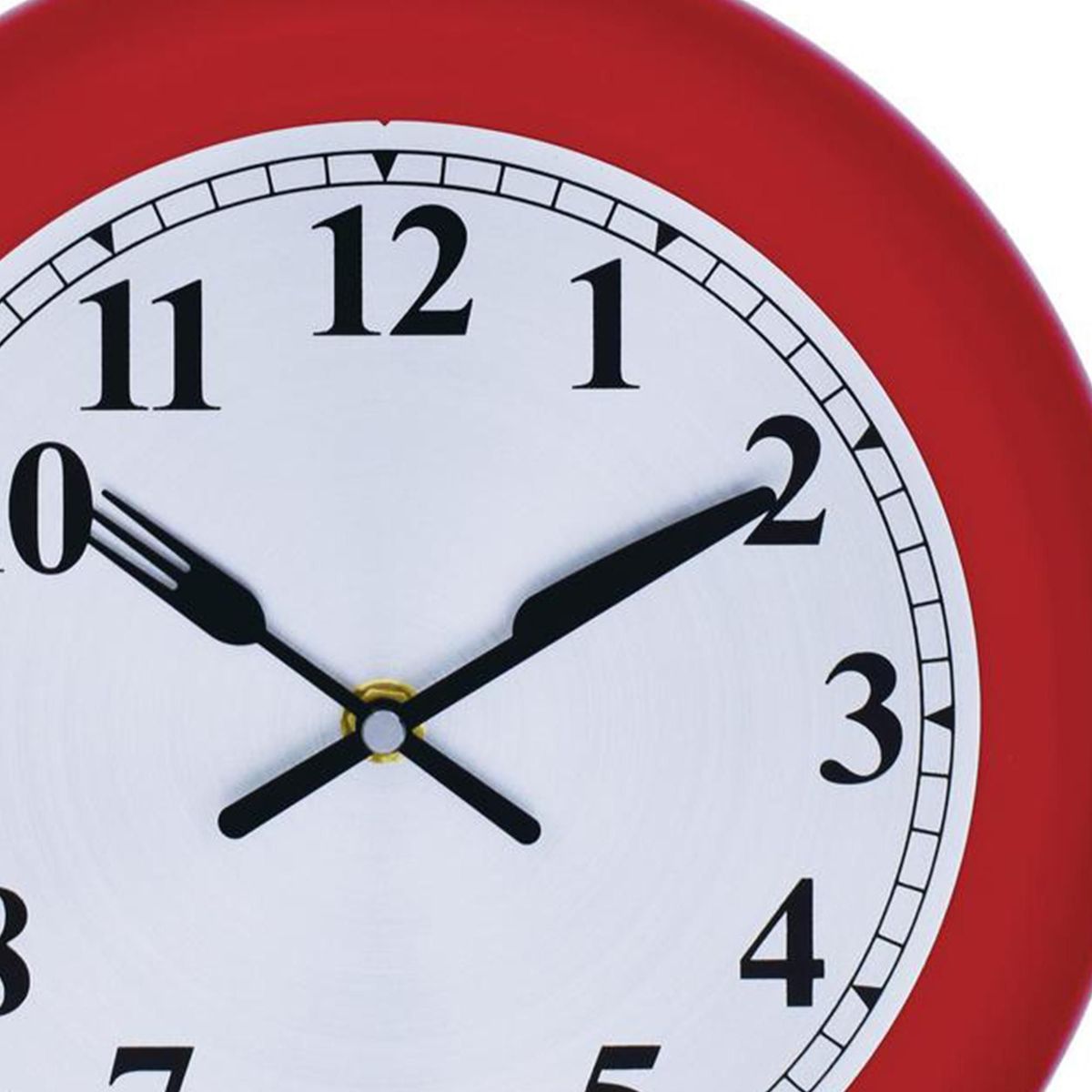 JUST HOME COLLECTION - Reloj de Pared Sartén Rojo 34x45cm