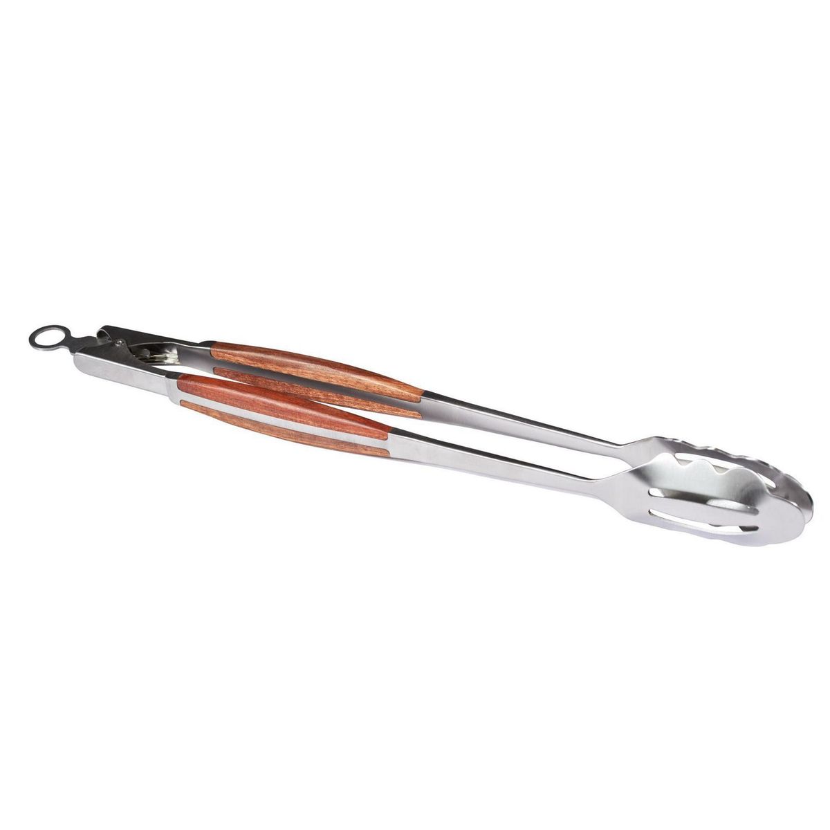 MR BEEF - Pinzas Parrillero Acero Inoxidable Mango de Madera