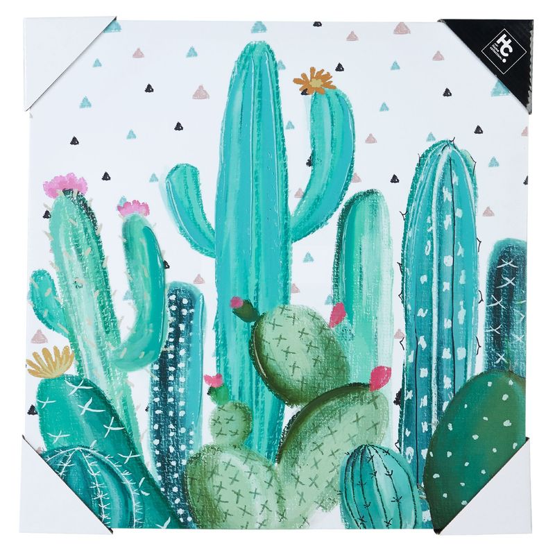 JUST HOME COLLECTION - Cuadro Canvas Cactus 40X40