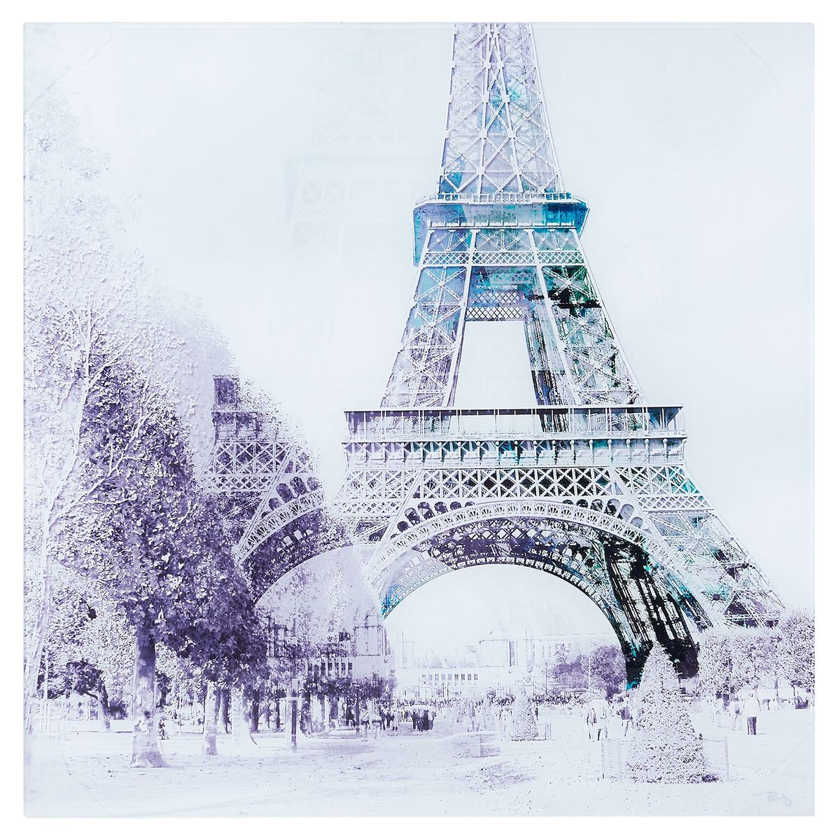 JUST HOME COLLECTION - Cuadro Cuadrado Vidrio Paris 40x40cm