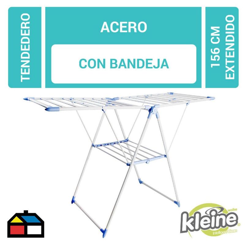 KLEINE WOLKE - Tendedero De Ropa Plegable Kleine Wolke 156.5X61X97 Cm