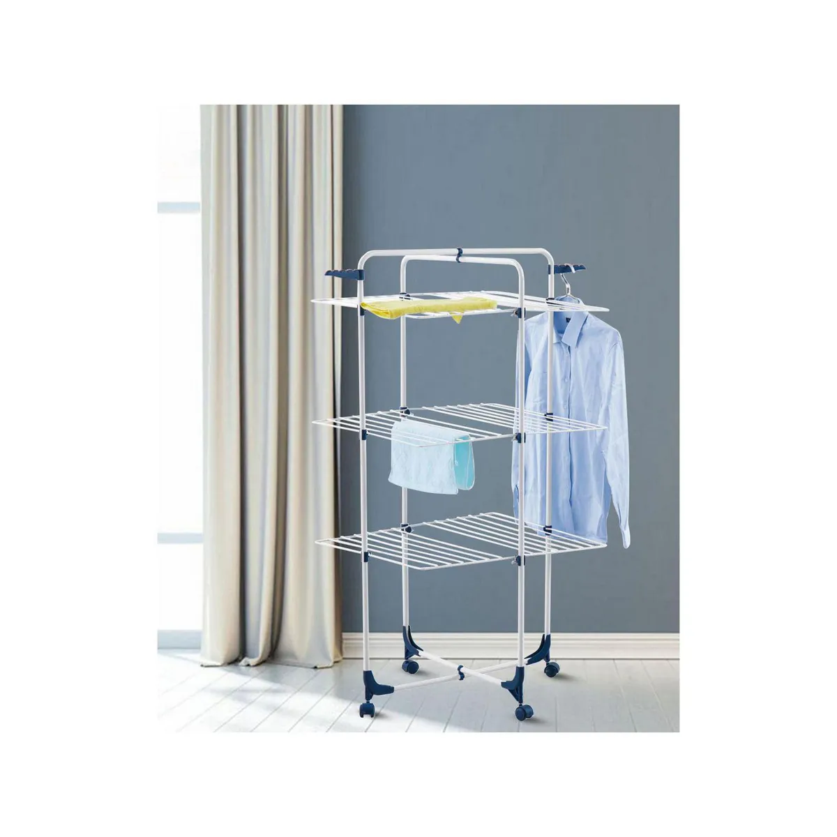 KLEINE WOLKE - Tendedero De Ropa Plegable Kleine Wolke 70X65X136 Cm