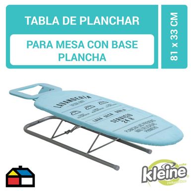 Tabla de Planchar con Mesa 81x33 cm. Celeste