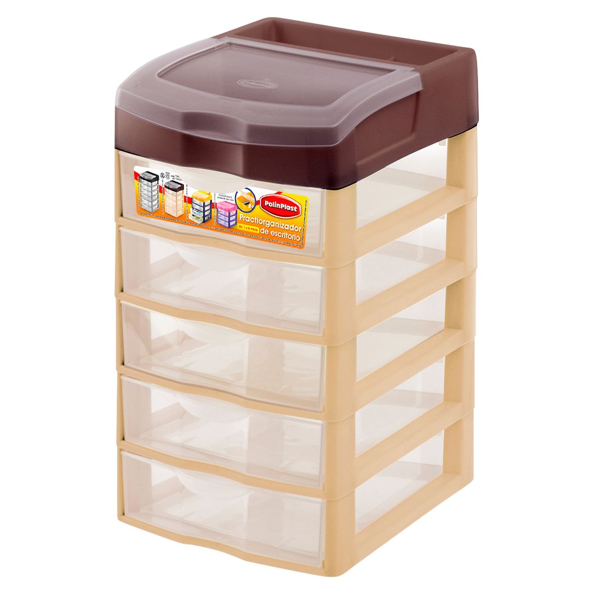 POLINPLAST - Organizador de Escritorio 5 Niveles