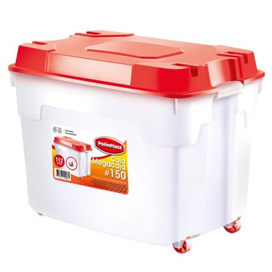 Caja Organizadora con Ruedas #150 120L Blanco