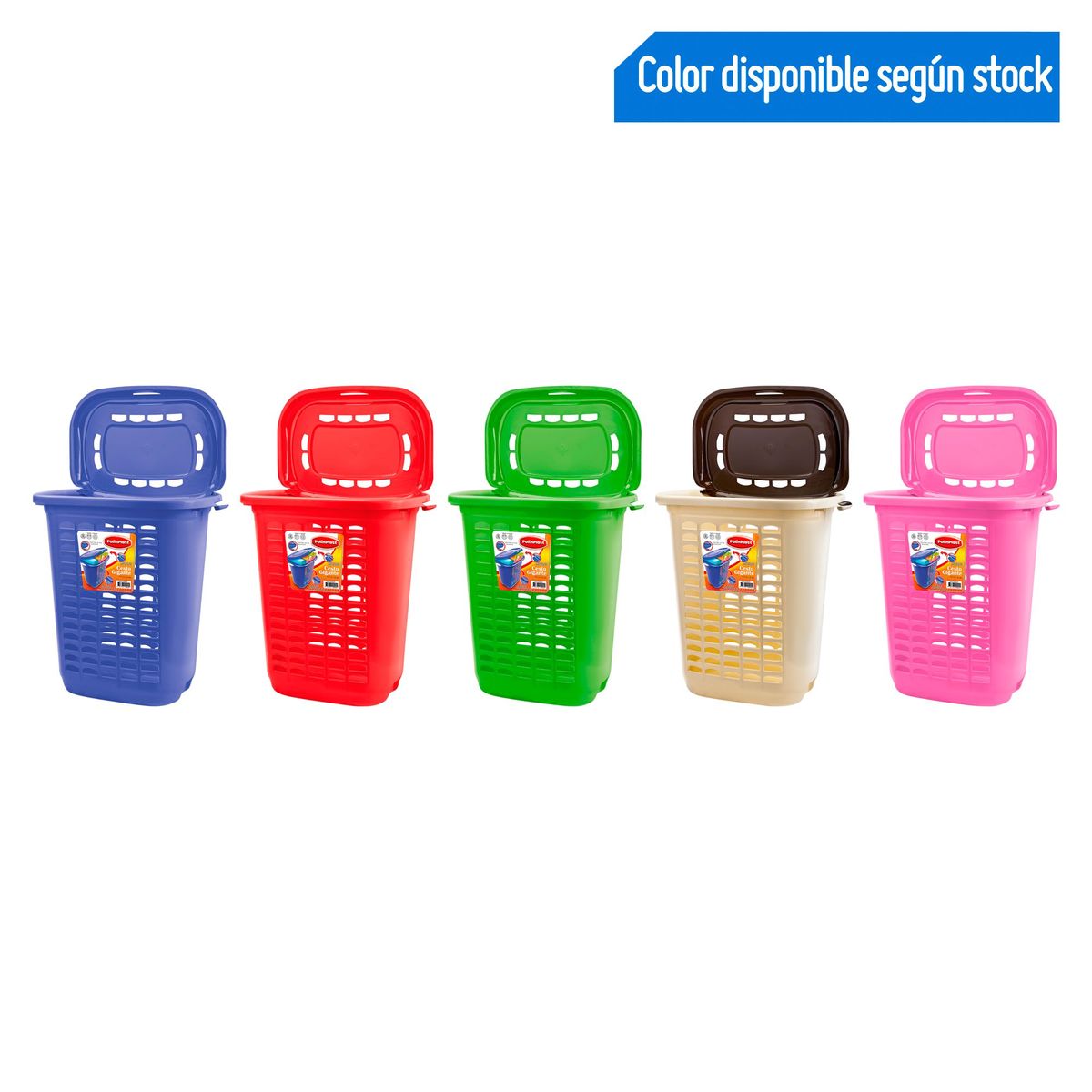 POLINPLAST - Cesto Gigante con Tapa Beige