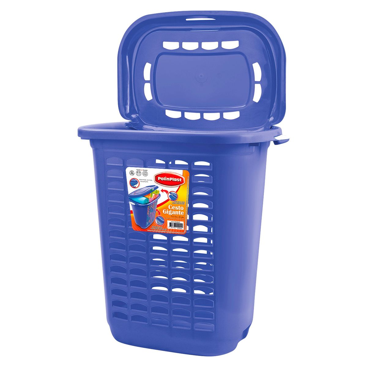 POLINPLAST - Cesto Gigante con Tapa Beige