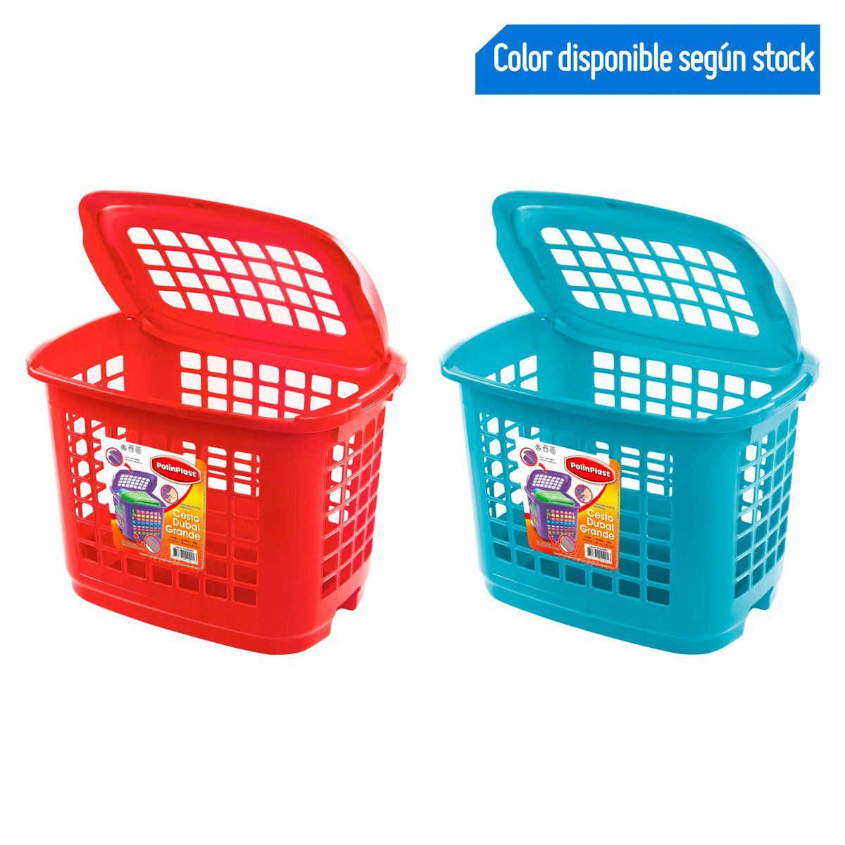 POLINPLAST - Cesto Dubái Grande Rojo