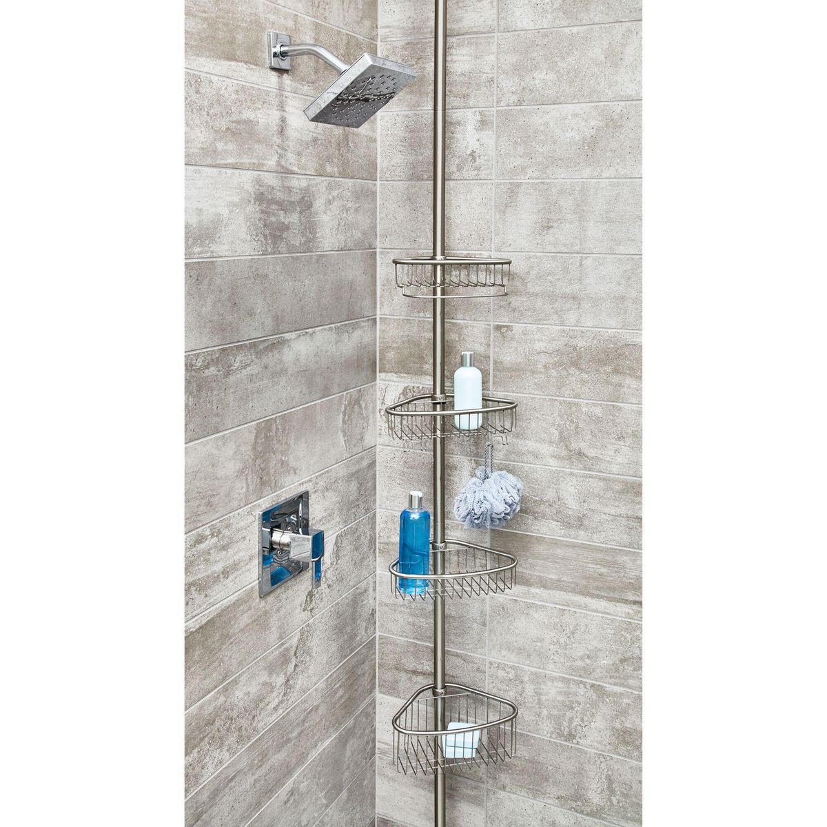 INTERDESIGN - Esquinero de Ducha Cromado 4 Repisas