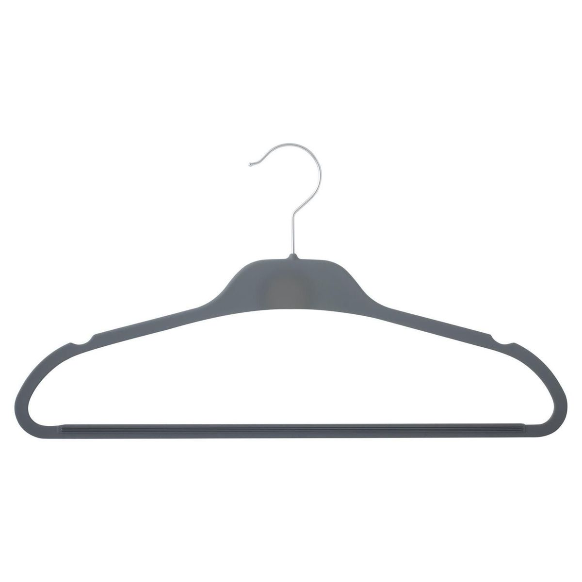 JUST HOME COLLECTION - Set x5 Colgadores de Ropa de Plástico Gris