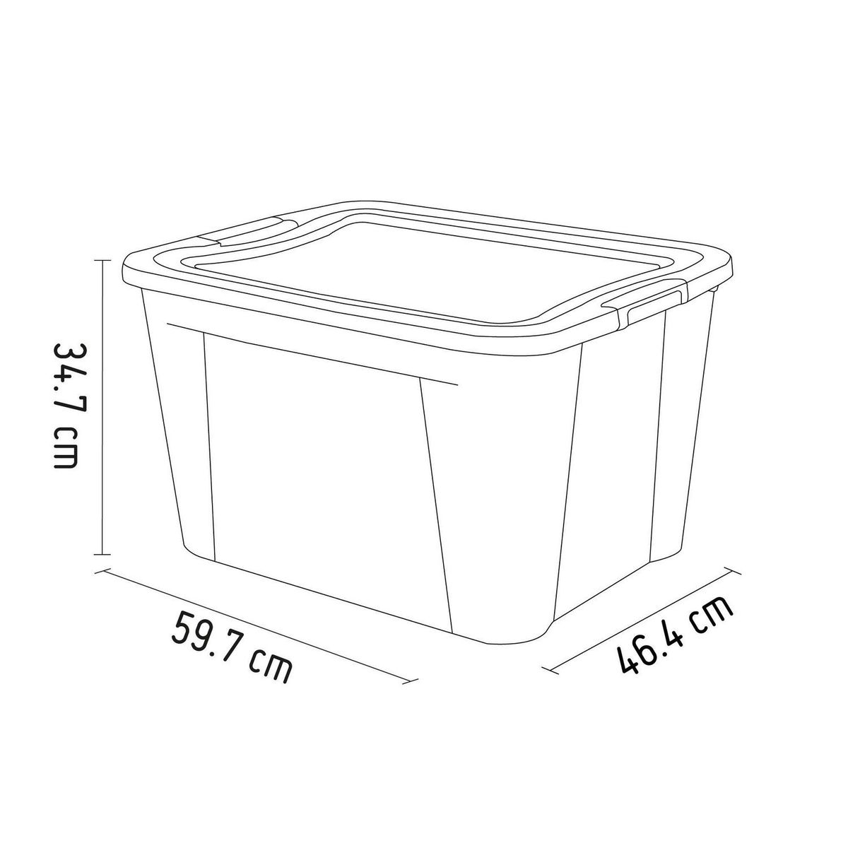 REYPLAST - Caja Organizadora Ultraforte Reyplast 68L