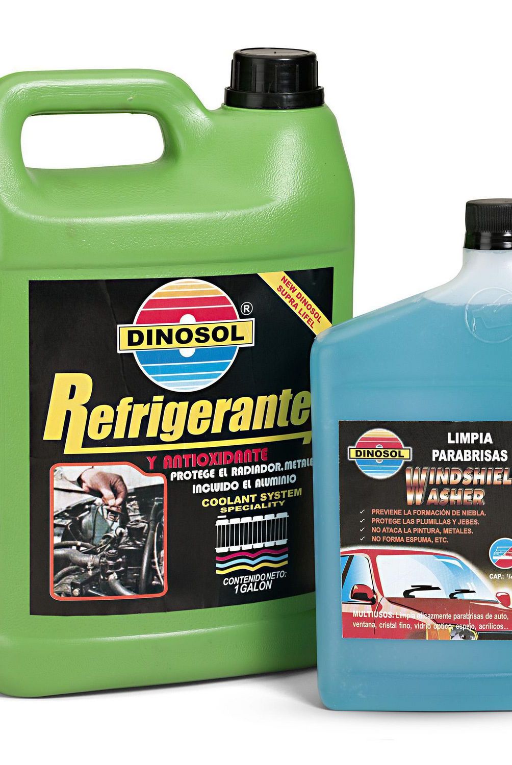 GENERICO - Pack Refrigerante Dinosol 1 G + Limpia Parabrisas