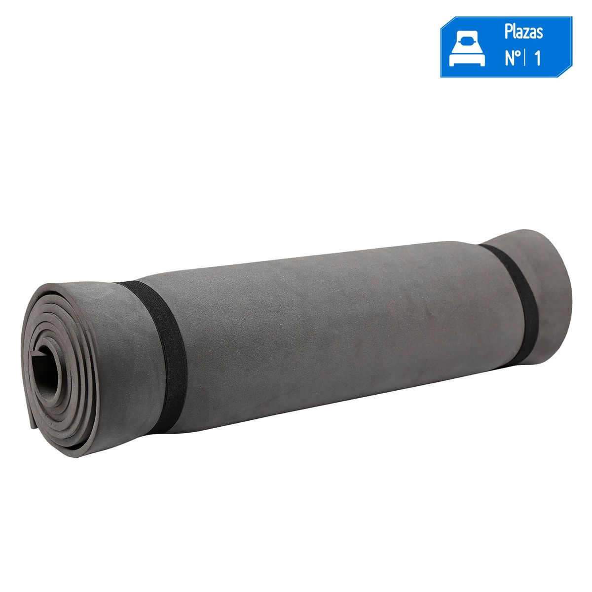 KLIMBER - Colchoneta Inflable Enrollable 180x50cm Klimber Gris